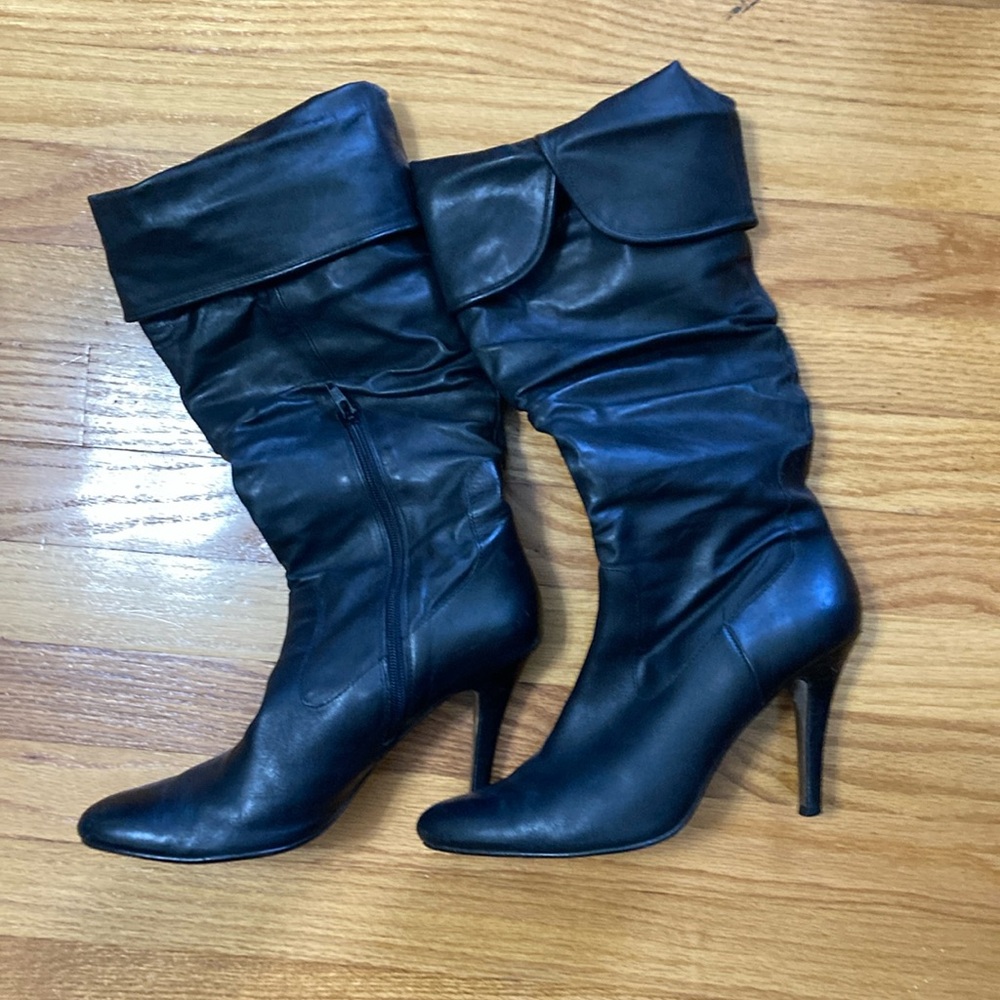 Aldo Black Stiletto Heeled Boots  10/41
